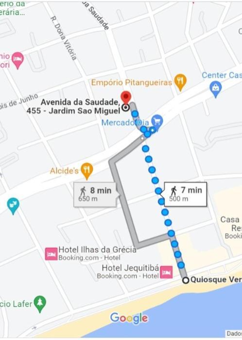 Apartamento No Guaruja - 500M Da Praia Da Enseada Εξωτερικό φωτογραφία